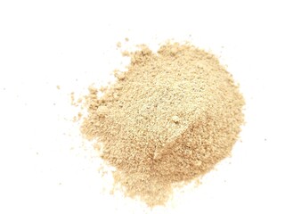 Dried portion of aromatic fenugreek, on a bright background.