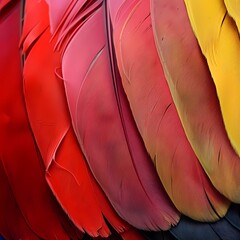 close-up of colorful feather background