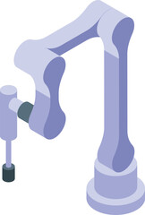 Simplified 3d vector design of a judge's gavel and sound block in isometric perspective