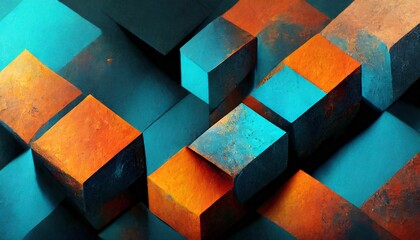 abstract background of cubes