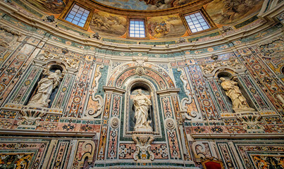 Fototapeta premium interior of church, Taranto, Apulia, Italy, March 2024