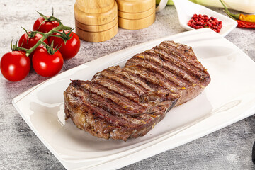 Rib eye steak grilled beef