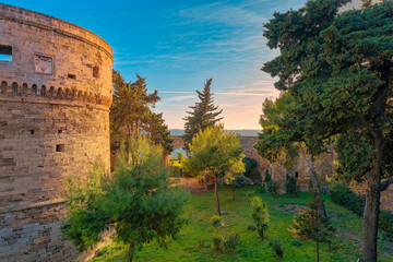Fototapeta premium old castle in region, Taranto, Apulia, Italy, March 2024