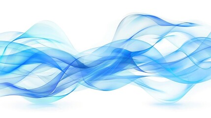 Translucent wave on white background. Modern business abstract template for your message