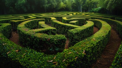 Naklejka premium Mysterious labyrinth
