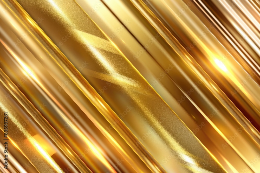 Aufkleber a decorative design featuring diagonal lines and shapes on a bright golden surface, suitable for use