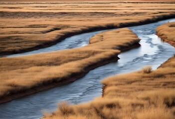 A view of the Kalihari Desert in Africa