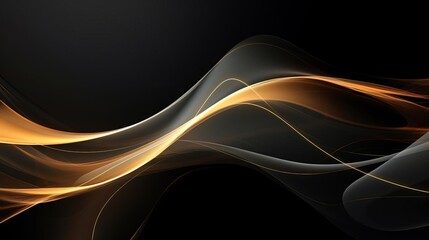 Naklejka premium Another elegant abstract design with golden accents,