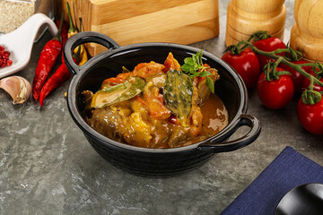 Yellow THai curry with beef
