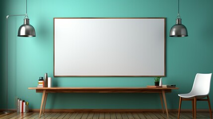 Whiteboard walls for spontaneous idea generation and visual planning, fostering innovation and problem-solving. Painting Illustration style, Minimal and Simple,