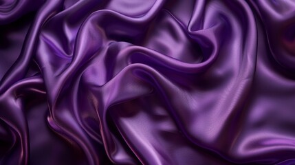 Smooth silk fabric texture in rich purple,