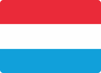 Luxembourg flag smooth rectangle icon