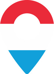 Luxembourg flag in Pin