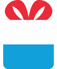 Luxembourg flag on Gift Icon