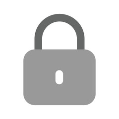 Lock vector design in modern style, creative icon of padlock
