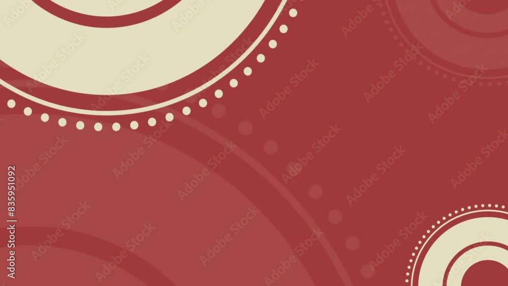 Poster red, digital and circle design for background or neon poster, colorful and pattern for template or c