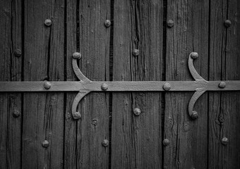 the old door and door hinge