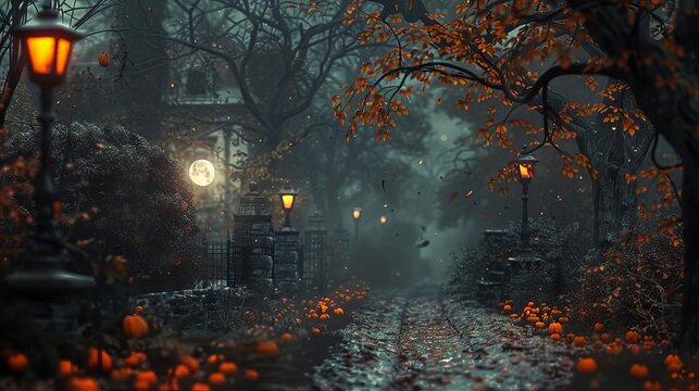 Halloween Day, Haunted Night, Plan a nighttime event with ghost tours, haunted trails, and eerie storytelling sessions under the moonlight