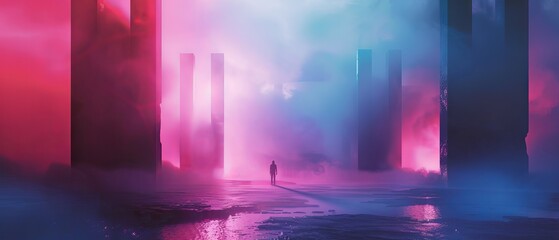 Cyberpunk graphic background