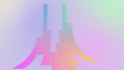 Abstract pastel swirly lines with glowing points loopable background
