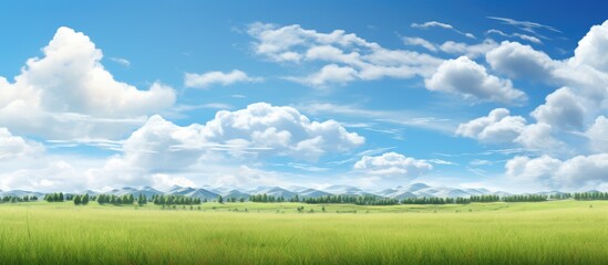 The nature in a sunny day. Creative banner. Copyspace image