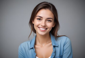 Obraz premium portrait of a beautiful woman smiling
