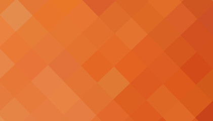 Gradient orange background. Geometric texture of orange squares. The substrate for branding, calendar, post, wallpaper, poster, banner, cover. A place for your design or text. Vector illustration