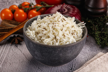 Indian cuisine jeera basmati rice