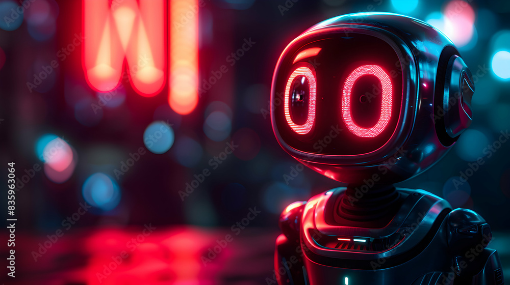 Fototapete photo realistic concept: an faq section blended with chatbot assistance symbolizing automated help a