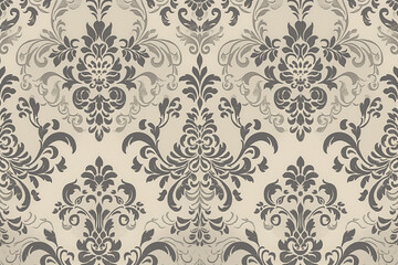 seamless pattern, Discover the timeless elegance of seamless damask wallpaper with this high-resolution design, perfect for adding a touch of sophistication to any space