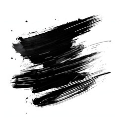 Black ink strokes, high resolution textures
