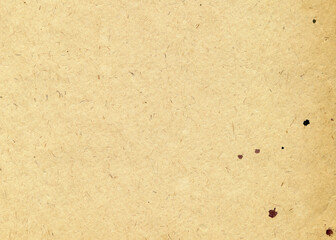 Old paper texture with aged blots. Paint drops vintage paper background. Aged postcard image.	