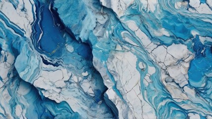 Naklejka premium Artistic Blue Waves Background