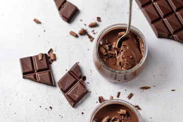 Tasty chocolate homemade dessert