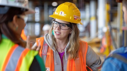 Produce an editorial photo featuring LGBTQ+ engineers contributing to a construction project.