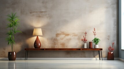 Polished concrete wall with subtle variations in color and texture, adding a touch of modern minimalism and industrial chic to any setting. Painting Illustration style, Minimal and Simple,