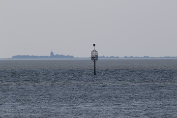 Rettungsbake Cuxhaven im Watt