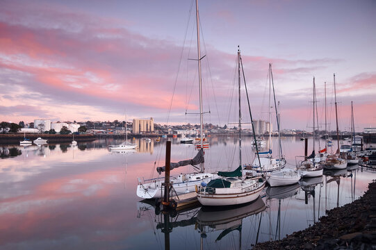 A calm morning on the Mersey River, Tasmania