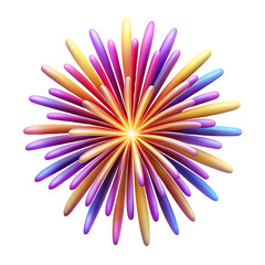 colorful firework isolated Firework Hyperrealistic Highly Detailed Isolated On Transparent Background Png File