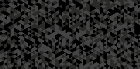 Modern abstract geometric polygon background. Abstract polygon triangle background vector illustration. Black and gray Polygon Mosaic Background.