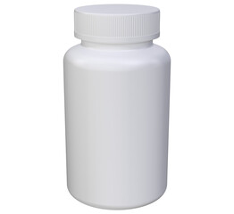 Realistic 3D bottle rendering mockup