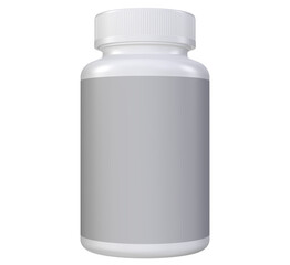 Realistic 3D bottle rendering mockup