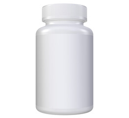 Realistic 3D bottle rendering mockup