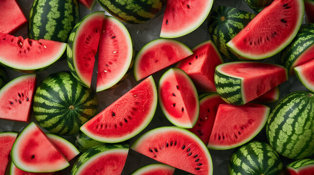 Welttag der Melone 03. August Rosa Hintergrund mit Melone Generative AI
