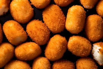 Fresh Croquettes as background. Fresh Croquette.