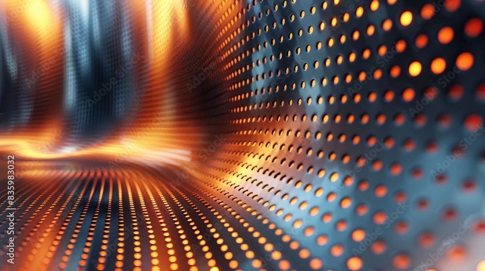 Poster abstract futuristic background with vibrant colors and circular patterns. ideal for technology, inno