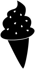 gelato illustration dessert silhouette chocolate logo vanilla icon sundae outline cone cup cream icecream ice scoop flavor food summer shape ball frozen strawberry for vector graphic background