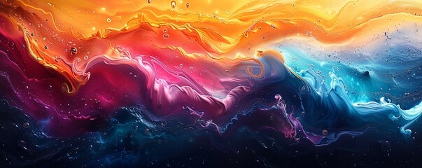 Pride month digital art, vibrant and abstract, celebrating diversity