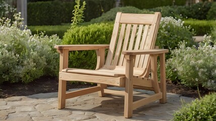 Obraz premium chair on the lawn