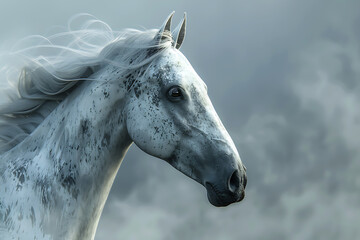 Obraz premium A majestic horse, showcasing its strength and beauty.